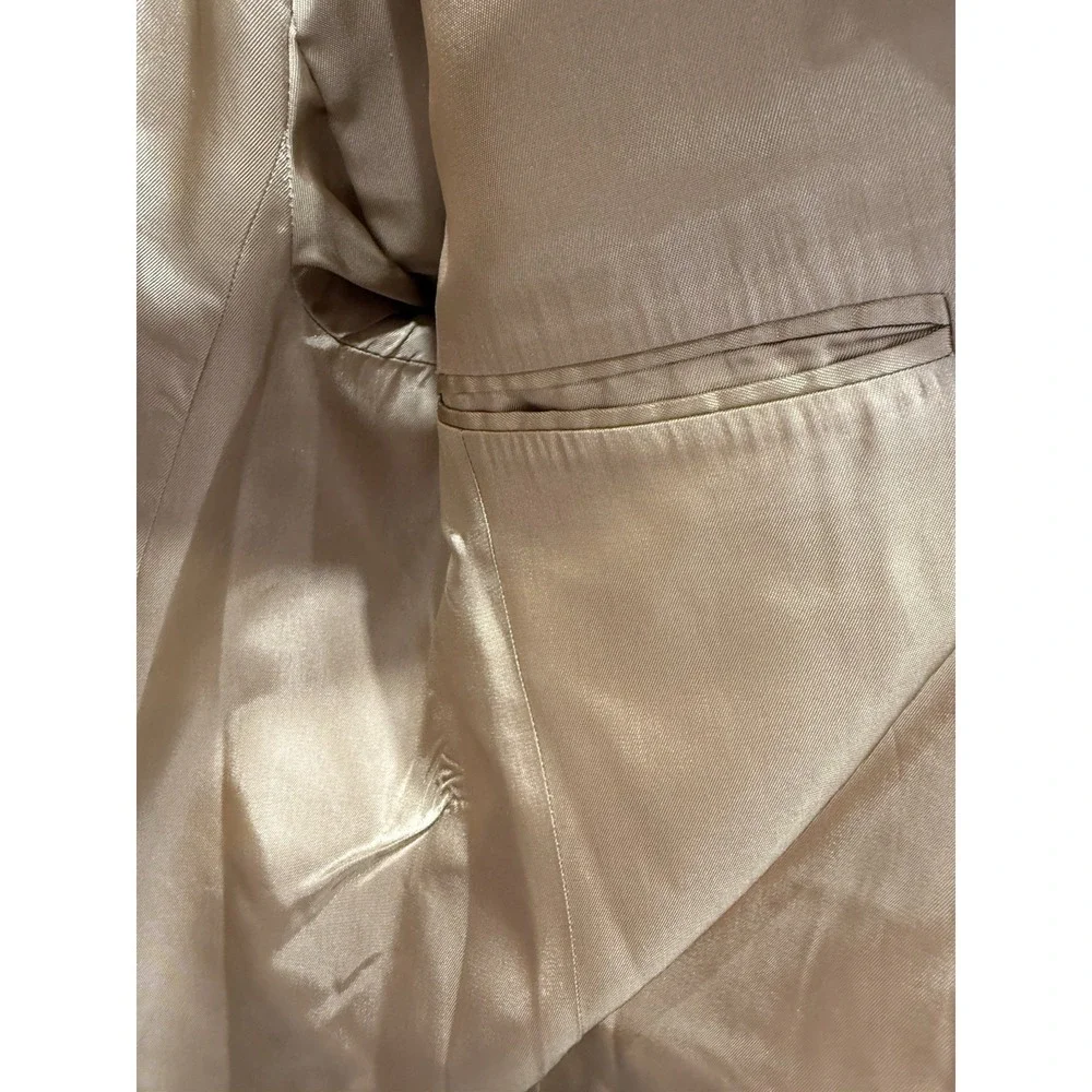 Lauren Ralph Lauren‎ Overcoat 100% Camel Hair Beige Size 10 Trench Coat Pea Coat